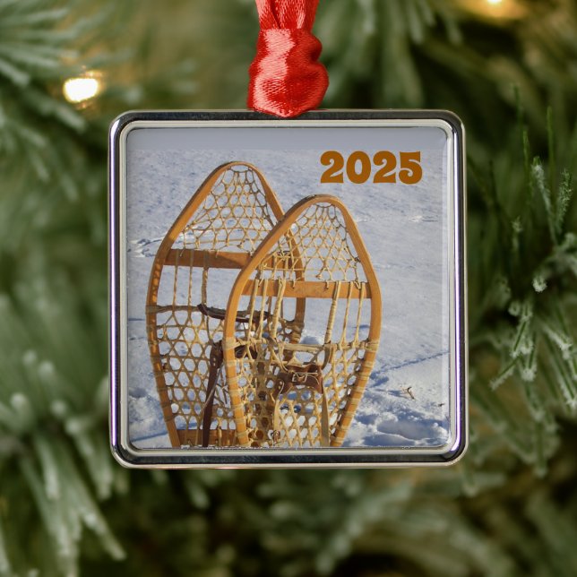 Snowshoes in the Snow Ornament (Tree)