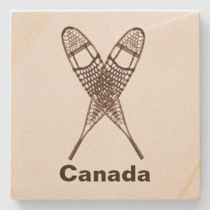 Snowshoes Stone Coaster