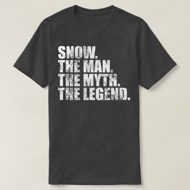 SnowSnow Family name Snow last Name Snow Surname S T-Shirt (Design Front)