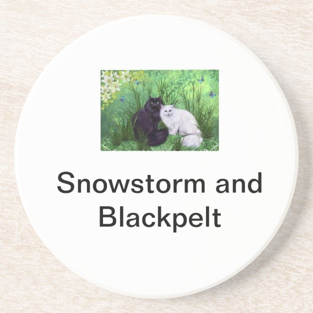 Snowstorm and Blackpelt Drink Coaster (Front)