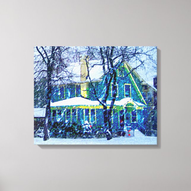 Snowstorm Canvas Print (Front)