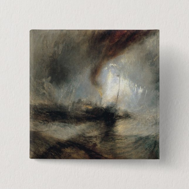 Snowstorm Pinback Button (Front)