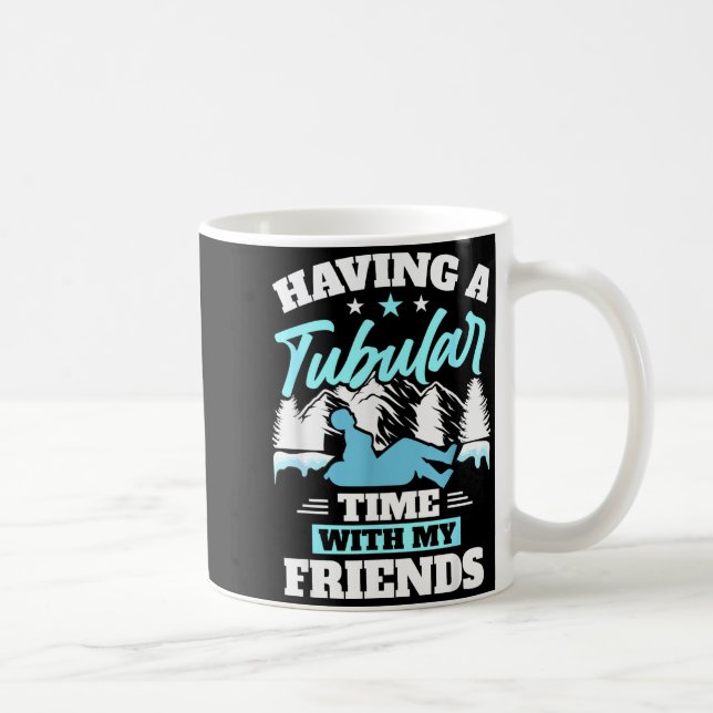 Snowtubing Winter Srts Snow Tubing  Coffee Mug (Right)