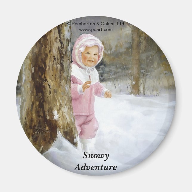 Snowy Adventure Magnet (Front)