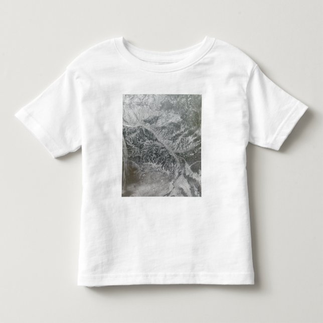 Snowy and hazy central Russia showing the Ob Ri Toddler T-shirt (Front)