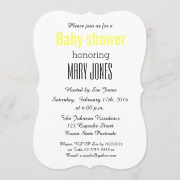 Snowy Baby Shower Invitation by visionsoflife at Zazzle