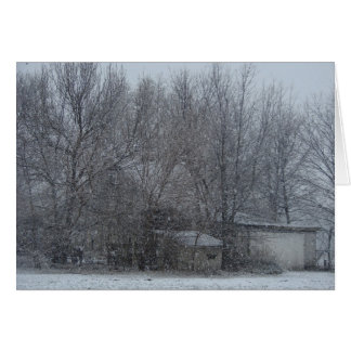 Snowy Barn Cards