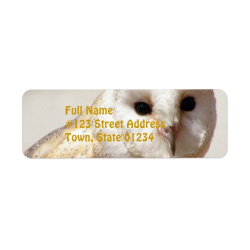 Snowy Barn Owl Mailing Labels