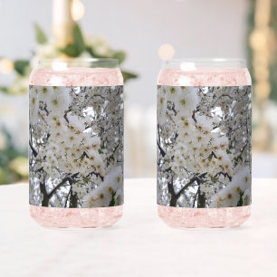 Snowy Blossom Drinkware Set Can Glass