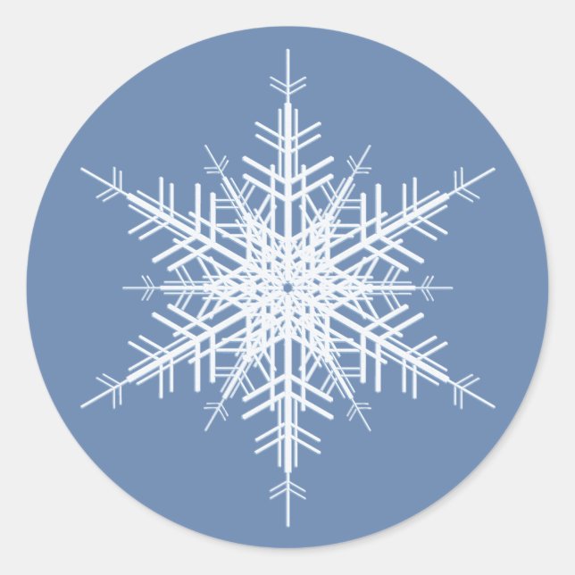 Snowy Blue Sticker (Front)
