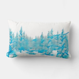 Snowy Blue Trees