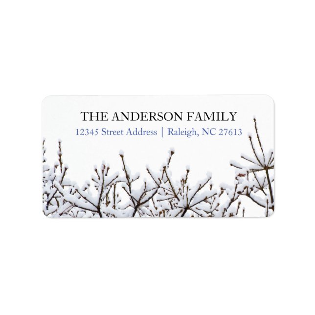Snowy Branches - Address Labels (Front)