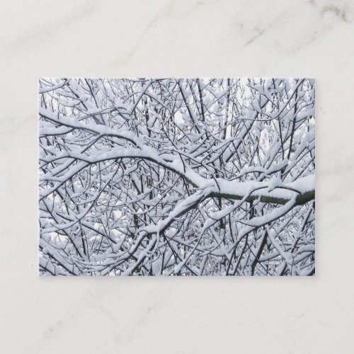 Snowy Branches Business Card