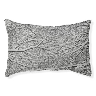 Snowy Branches Dog Bed