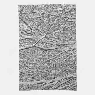 Snowy Branches Kitchen Towel