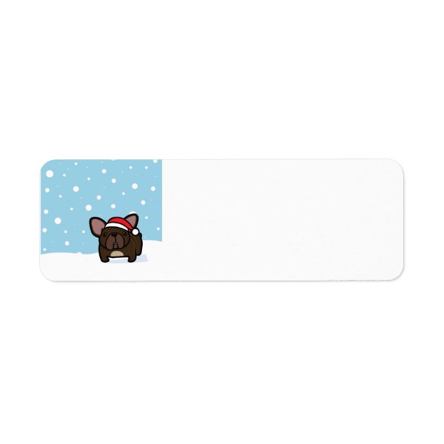 Snowy Brindle Frenchie Label (Front)