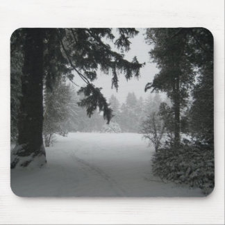 Snowy Campus Mouse Pad