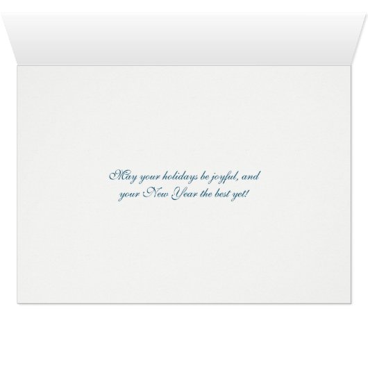 Snowy Christmas Creek - Peace - Greeting Card (Inside Horizontal (Bottom))