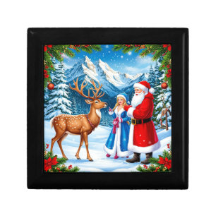 Snowy Christmas Scene Gift Box