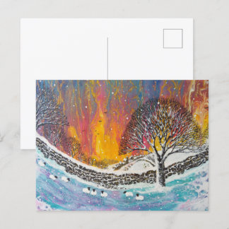 Snowy Christmas Scene Holiday Card