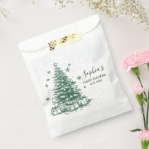 Snowy Christmas Tree Baby Shower