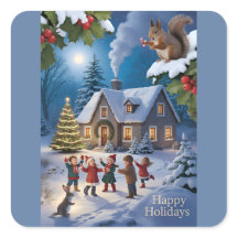 Snowy Christmas Winter Village