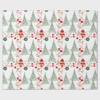 Snowy Christmas Wrap Wrapping Paper