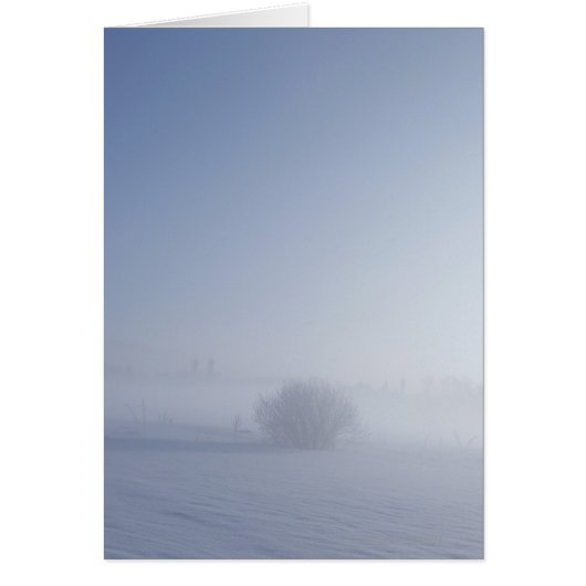 Snowy cold winter landscape cards (Front)