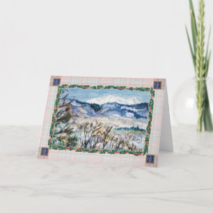 Snowy Colorado Christmas Greeting Card