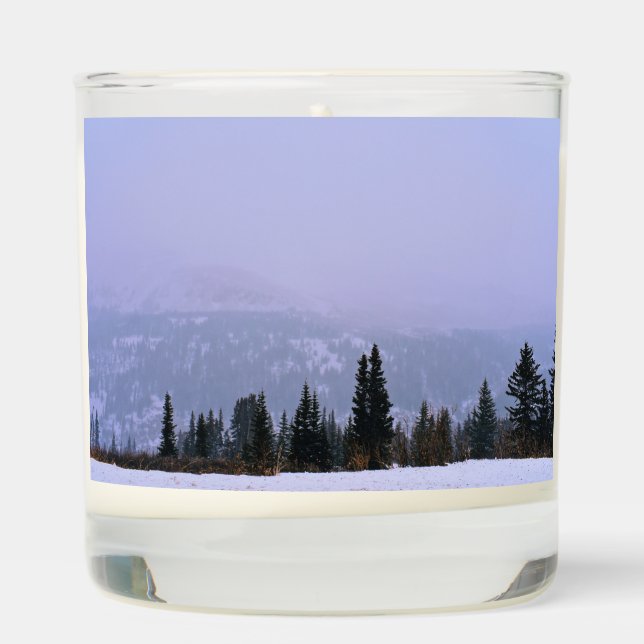 Snowy Colorado Snowscape  Scented Candle (Right)