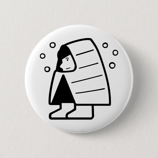 Snowy country button (Front)