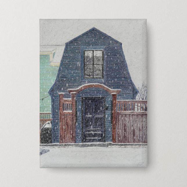 Snowy Day Button (Front)