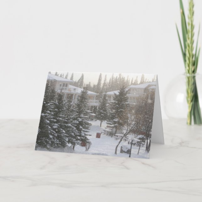 Snowy Day Holiday Card (Front)