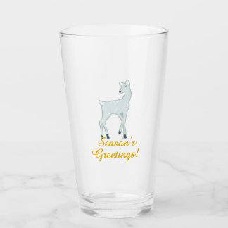 Snowy Deer Glass