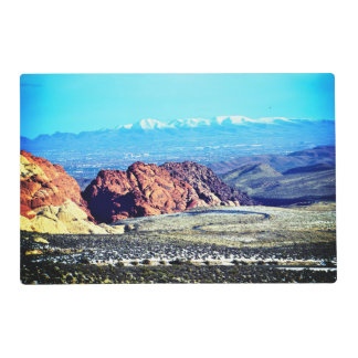 Snowy Desert Mountains Placemat