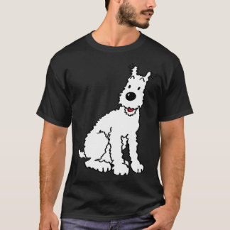 Snowy doginin Sticker girl T-Shirt