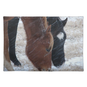 Snowy Eats Cloth Placemat