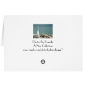 Snowy Egret Card (Back Horizontal)