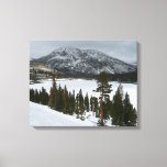 Snowy Ellery Lake California Winter Landscape Canvas Print