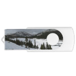 Snowy Ellery Lake California Winter Landscape Flash Drive