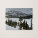 Snowy Ellery Lake California Winter Landscape Jigsaw Puzzle