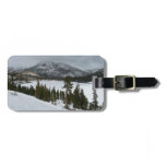 Snowy Ellery Lake California Winter Landscape Luggage Tag