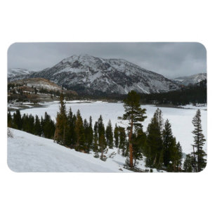 Snowy Ellery Lake California Winter Landscape Magnet