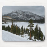 Snowy Ellery Lake California Winter Landscape Mouse Pad