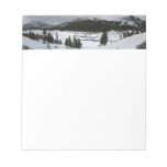 Snowy Ellery Lake California Winter Landscape Notepad