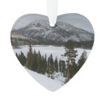 Snowy Ellery Lake California Winter Landscape Ornament