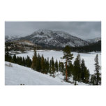 Snowy Ellery Lake California Winter Landscape Poster