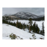 Snowy Ellery Lake California Winter Landscape Poster