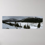 Snowy Ellery Lake California Winter Landscape Poster