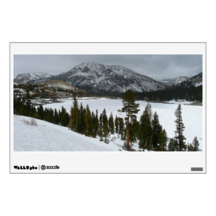 Snowy Ellery Lake California Winter Landscape Wall Sticker